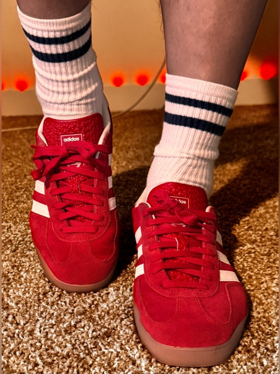 ADIDAS Felt Red & White Gazelle Sambas main image 11